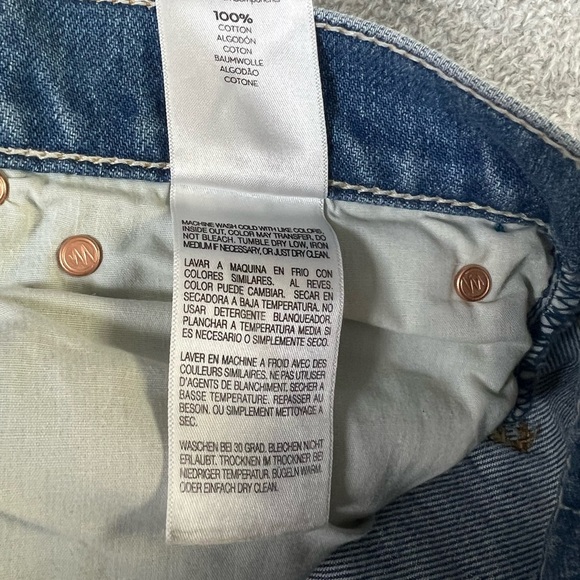 Mother Dodger Ankle Romaine Calm Embroidered Crop Jean Embroidered Fruit Size 29 - Picture 12 of 16